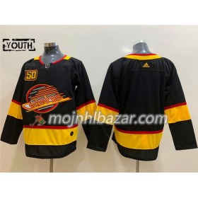Dresovi Vancouver Canucks Blank Flying Skate 50th Anniversary Adidas 2019-2020 Crna Authentic - Dječji